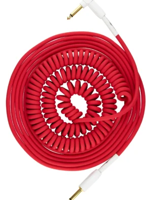 Pig Hog Half Coil 30ft Instrument Cable - Candy Apple Red