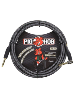Pig Hog Amp Grill 10ft Instrument Cable Right Angle
