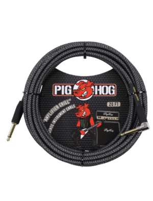Pig Hog Amp Grill 20ft Instrument Cable Right Angle