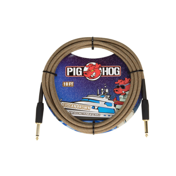 Pig Hog Tuscan Brown 10ft Instrument Cable