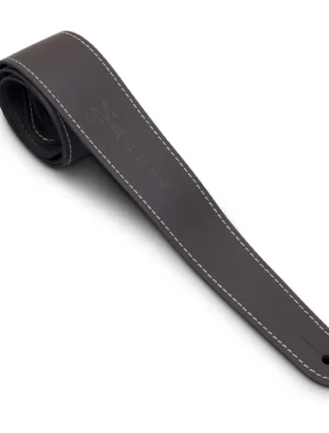 Martin Slim Leather Guitar Strap Brown w/ Stitching