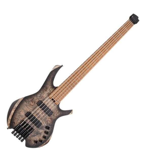 Cort Space 5 Headless Bass w/ Gig Bag - Star Dust Black