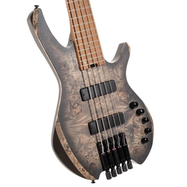 Cort Space 5 Headless Bass w/ Gig Bag - Star Dust Black - Image 3