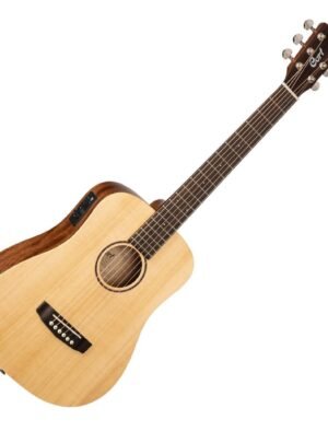 Cort Earth Mini E Adirondack - Electro-Acoustic Travel Guitar w/ Gig Bag