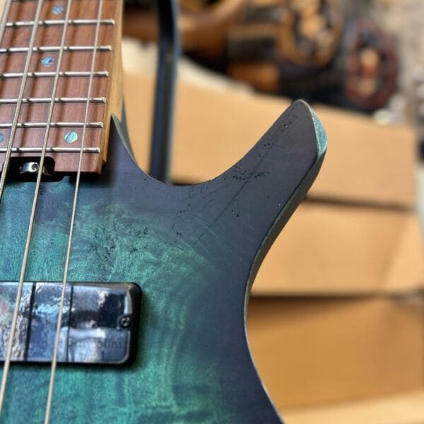 Cort Space 4 Headless Bass w/ Gig Bag - Star Dust Green (Shop Worn) - Image 6