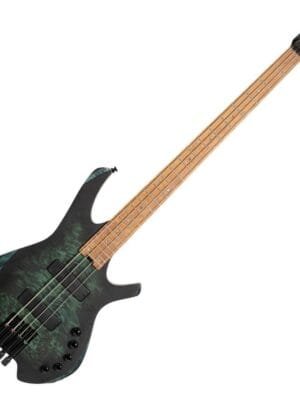 Cort Space 4 Headless Bass w/ Gig Bag - Star Dust Green (Shop Worn)