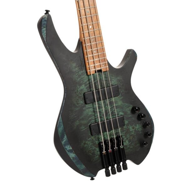 Cort Space 4 Headless Bass w/ Gig Bag - Star Dust Green (Shop Worn) - Image 3