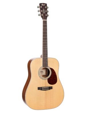 Cort Earth100 Solid Top Acoustic Guitar w/ Gig Bag - Natural Gloss