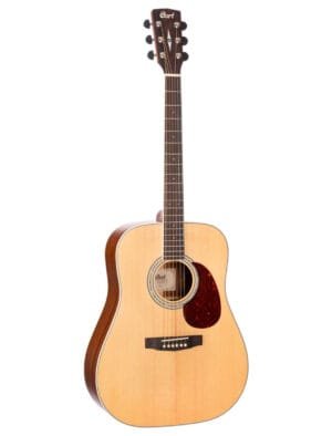 Cort Earth100 Solid Top Acoustic Guitar w/ Gig Bag - Natural Satin