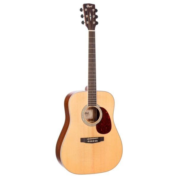 Cort Earth100 Solid Top Acoustic Guitar w/ Gig Bag - Natural Satin