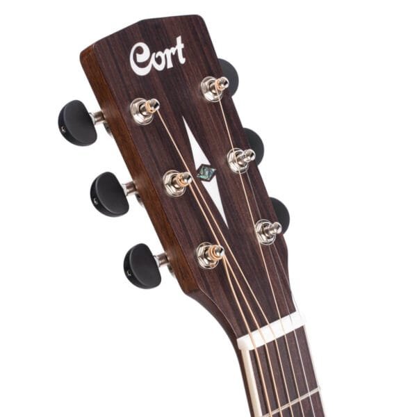 Cort Earth100 Solid Top Acoustic Guitar w/ Gig Bag - Natural Satin - Image 8