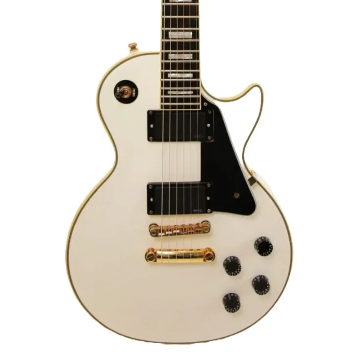 (美品) Epiphone Les Paul Custom Pro 2017年製 2017 Epiphone Les Paul Classic Custom Pro - Alpine White w/ EMG