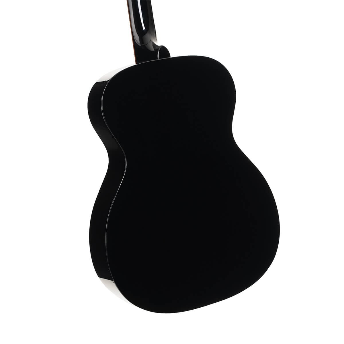 Cort L60 Solid Top Grand Concert w/ Gig Bag - Black - Image 4