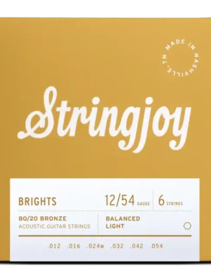 Stringjoy Brights - 80/20 Bronze Acoustic Strings