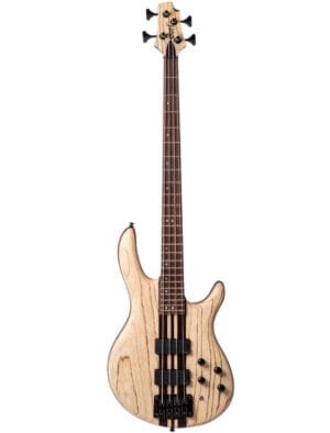 Cort A4 Ultra Ash 4 String Bass w/ Gig Bag- Etched Natural Black