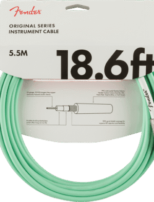 Fender Original 18.6 Instrument Cable - Surf Green
