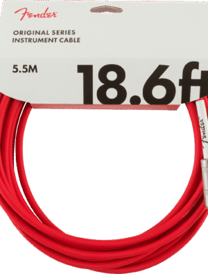 Fender Original 18.6 Instrument Cable - Fiesta Red