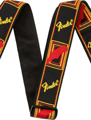Fender Strap - Black / Yellow / Red