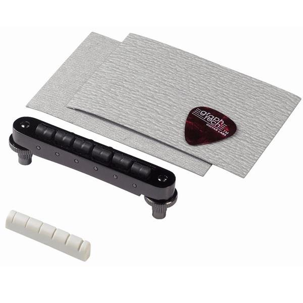 Graph Tech Supercharger Kit A - Les Paul (4mm Tune-o-Matic) - Black Nickel