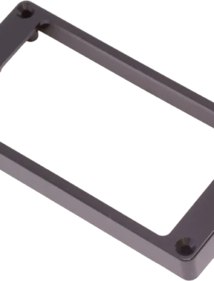Mounting Ring - Humbucker, Flat bottom, Tapered, Plastic - Bridge / Black