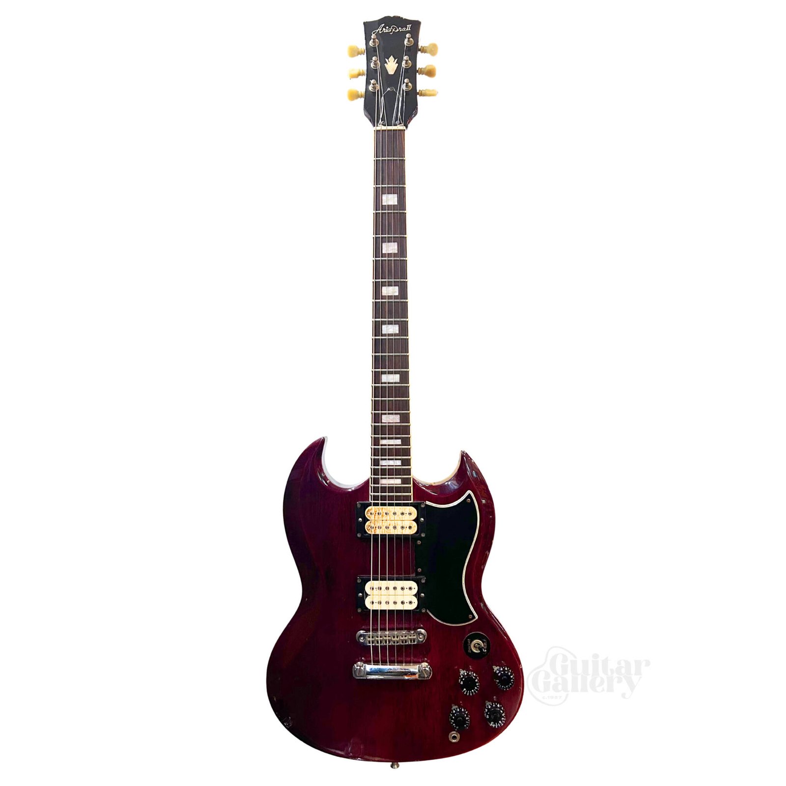Used - 1981 Aria Pro II SL-500D - Cherry Wine - Image 2