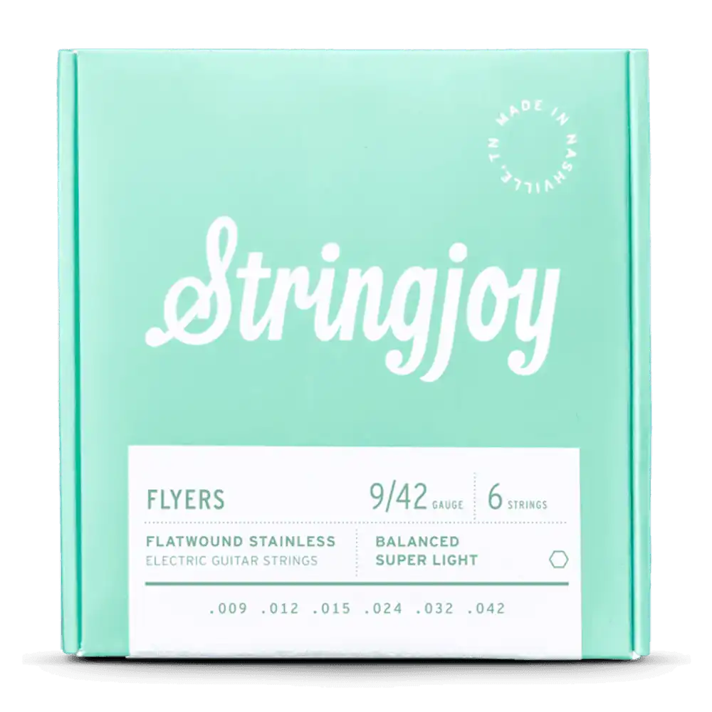 Stringjoy Flyers - Flatwound Electric Guitar Strings 9-42