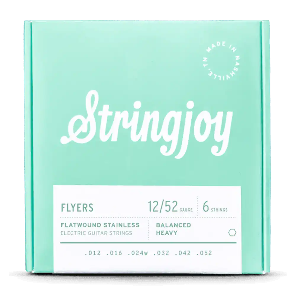 Stringjoy Flyers - Flatwound Electric Guitar Strings 12-52