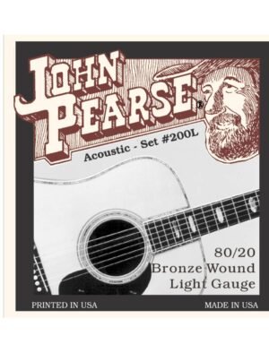 John Pearse Strings 80/20 Bronze Acoustic Set #200L Light 12-53