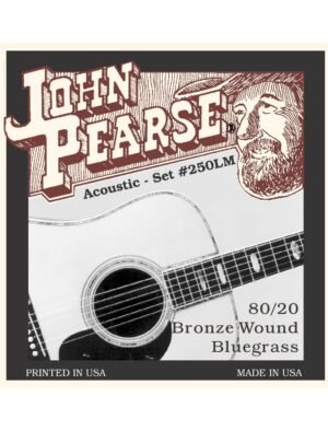 John Pearse Strings 80/20 Bronze Acoustic Set #250LM Bluegrass 12-56