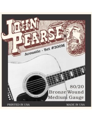 John Pearse Strings 80/20 Bronze Acoustic Set #300M Medium 13-56
